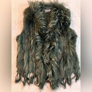 Fur Vest Beautiful Green by Sensation Folie